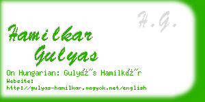 hamilkar gulyas business card